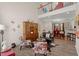Spacious living room with an open floor plan, stylish furniture, and a dining area at 3364 Middlesboro Ave, Summerville, SC 29485