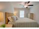 Calm bedroom with a large bed, wicker headboard, and relaxing color scheme at 3539 Habenaria Rd # 28, Mount Pleasant, SC 29466