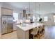 Modern kitchen featuring stainless steel appliances, a large island with seating, and contemporary pendant lighting at 3539 Habenaria Rd # 28, Mount Pleasant, SC 29466