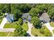 Aerial view of beautiful home showcasing manicured lawn and mature trees at 3872 James Bay Road Rd, Johns Island, SC 29455