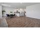 Open concept living area with kitchen, dining, and living spaces for easy entertaining at 411 Bering Ln, Summerville, SC 29486