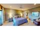 Serene bedroom with soft lighting, ensuite bath access, and a private balcony at 4209 Ocean Club Dr, Isle of Palms, SC 29451