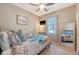 Inviting bedroom with soft lighting, decorative pillows, and a full-length mirror at 422 Cabrill Dr, Charleston, SC 29414