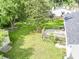 Expansive backyard with a deck, raised garden beds, lush lawn, and mature trees for relaxing and entertaining at 5 Drummond Ct, Charleston, SC 29414