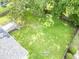 Aerial view of backyard with a spacious green lawn and mature trees providing shade and a serene atmosphere at 5 Drummond Ct, Charleston, SC 29414