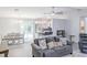 Open-concept living space with a combination living room, dining area and kitchen with stainless appliances at 5 Drummond Ct, Charleston, SC 29414