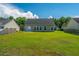 Backyard view showing houses with green grass and sunny blue skies at 5042 Thornton Dr, Summerville, SC 29485