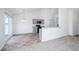Kitchen and dining area with updated gray cabinets and easy access to the back patio at 5042 Thornton Dr, Summerville, SC 29485
