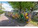 Colorful mural art on a wall, adding a vibrant and creative touch to the neighborhood scene at 5043 Victoria Ave, North Charleston, SC 29405