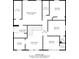 Floor plan of the home's second story highlights bedrooms, bathrooms, laundry, and sitting room for easy visualization at 5138 Preserve Blvd, Ladson, SC 29456