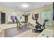 Spacious exercise room equipped with various machines and a wall-mounted TV at 5433 Falling Tide, North Charleston, SC 29420