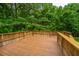 Spacious wooden deck overlooking lush greenery, perfect for outdoor relaxation and entertaining at 69 King Charles Cir, Summerville, SC 29485