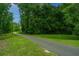 Paved walking path winds through wooded landscape and green lawns at 69 King Charles Cir, Summerville, SC 29485