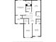 Layout of a second floor featuring bedrooms, baths, walk-in closets, laundry room, and hall at 9747 Seed St, Ladson, SC 29456