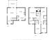 Layout of a first and second floor featuring kitchen, bedrooms, baths, living room, and laundry room at 9747 Seed St, Ladson, SC 29456