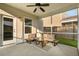 Screened patio with comfortable seating, perfect for enjoying the outdoors while staying protected from pests at 9747 Seed St, Ladson, SC 29456