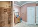 Elegant bathroom with a tiled shower and decorative accents at 101 Firestone Ct, Summerville, SC 29483