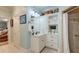 Bathroom featuring white cabinets, a sink, and a shower with tiled walls and a glass door at 101 Firestone Ct, Summerville, SC 29483