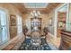 Elegant dining room with a chandelier, hardwood floors, and ample space for entertaining guests at 101 Firestone Ct, Summerville, SC 29483