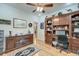 Spacious office featuring hardwood floors, wooden furniture, and decorative pieces at 101 Firestone Ct, Summerville, SC 29483