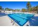 Bright pool with clearly marked depths and ladders for easy access for everyone to enjoy at 101 Firestone Ct, Summerville, SC 29483
