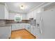Clean kitchen featuring white cabinets, granite countertops, and a modern refrigerator at 101 Parkside Dr, Goose Creek, SC 29445