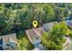 A view of the property and the surrounding homes with backyard pools and mature trees enhancing the community appeal at 105 Moon Shadow Ln, Summerville, SC 29485