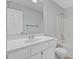 Clean bathroom with a single sink vanity, toilet, and tiled shower at 105 Moon Shadow Ln, Summerville, SC 29485