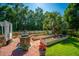 Inviting outdoor space with decorative well, garden beds, and mature trees, creating a peaceful retreat at 105 Northpark Ave, Summerville, SC 29485