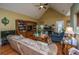 Bright living room with vaulted ceiling, ceiling fan, and comfortable seating arrangement at 105 Northpark Ave, Summerville, SC 29485