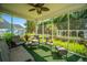 Inviting screened porch with comfortable seating, offering a relaxing outdoor space at 105 Northpark Ave, Summerville, SC 29485
