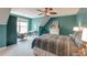 Bedroom with a ceiling fan, carpeted floor, sitting area and furniture at 106 Sago Palm Ct, Summerville, SC 29483