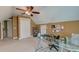 Office with a ceiling fan, carpet, and desk at 106 Sago Palm Ct, Summerville, SC 29483