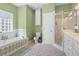 Large bathroom featuring separate walk-in shower and soaking tub at 1111 Ole South Ct, Moncks Corner, SC 29461