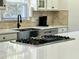Kitchen detail featuring an cooktop and a stainless steel farmhouse sink at 1329 Camp Rd, Charleston, SC 29412