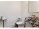 Powder room features a marble sink, gold fixtures, and modern toilet at 1474 Blue Cascade Dr, Mount Pleasant, SC 29464