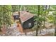 Aerial view displaying a beautiful house with a detached unit and lush landscaping at 205 Woodlawn St, Walterboro, SC 29488