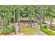 Expansive aerial view of the house, highlighting its well-maintained landscaping at 205 Woodlawn St, Walterboro, SC 29488