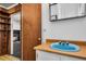 Bathroom featuring a blue sink and faucet at 205 Woodlawn St, Walterboro, SC 29488