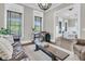 Bright living room featuring large windows, hardwood floors, and stylish furniture arrangement at 2072 Amenity Park Dr, Mount Pleasant, SC 29466