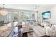 Bright, open living area with hardwood floors and modern, elegant decor at 2087 Sterling Marsh Ln, Seabrook Island, SC 29455