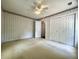 Bedroom with carpet, wallpaper, closet space and ceiling fan at 2173 Annie Laura Ln, Mount Pleasant, SC 29466