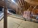 Exposed attic with insulation and ventilation, offering potential for customization and expansion at 2655 Gnarled Pine, Seabrook Island, SC 29455