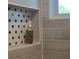 Close-up of a bathroom niche features stylish hexagon tiles and designer soap for functional flair at 2963 Alabama Dr, North Charleston, SC 29405