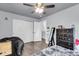Bedroom featuring a ceiling fan, a large closet, and stylish decor at 301 Edenton Rd, Goose Creek, SC 29445