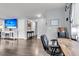 Bright living area featuring dark hardwood flooring and stylish furnishings at 301 Edenton Rd, Goose Creek, SC 29445