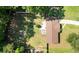 Aerial view of property showing roof and spacious backyard at 305 Forest Cir, Summerville, SC 29483