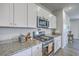 Close up on modern kitchen, featuring stainless steel appliances and granite countertops at 307 Fox Gap Rd, Summerville, SC 29486