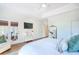 Light-filled main bedroom with a door to the porch and an interior door for easy access at 3130 Pignatelli Cres, Mount Pleasant, SC 29466