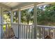 This balcony has comfortable outdoor seating and nice view at 33 Painted Bunting Ln, Kiawah Island, SC 29455
